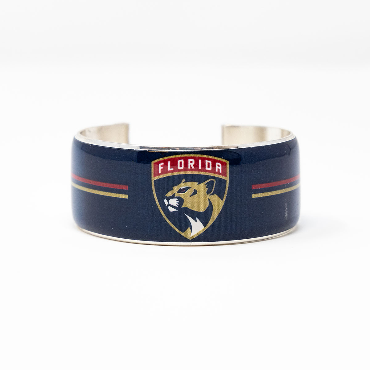 Florida Panthers Navy Shield Deco 1" Cuff