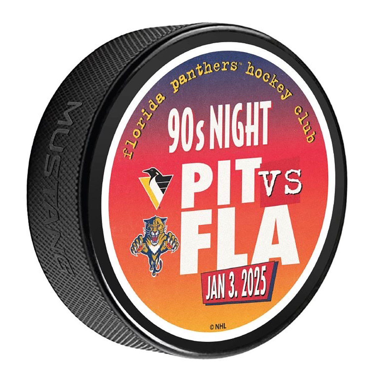 Florida Panthers 90's Night 2025 Dueling Puck