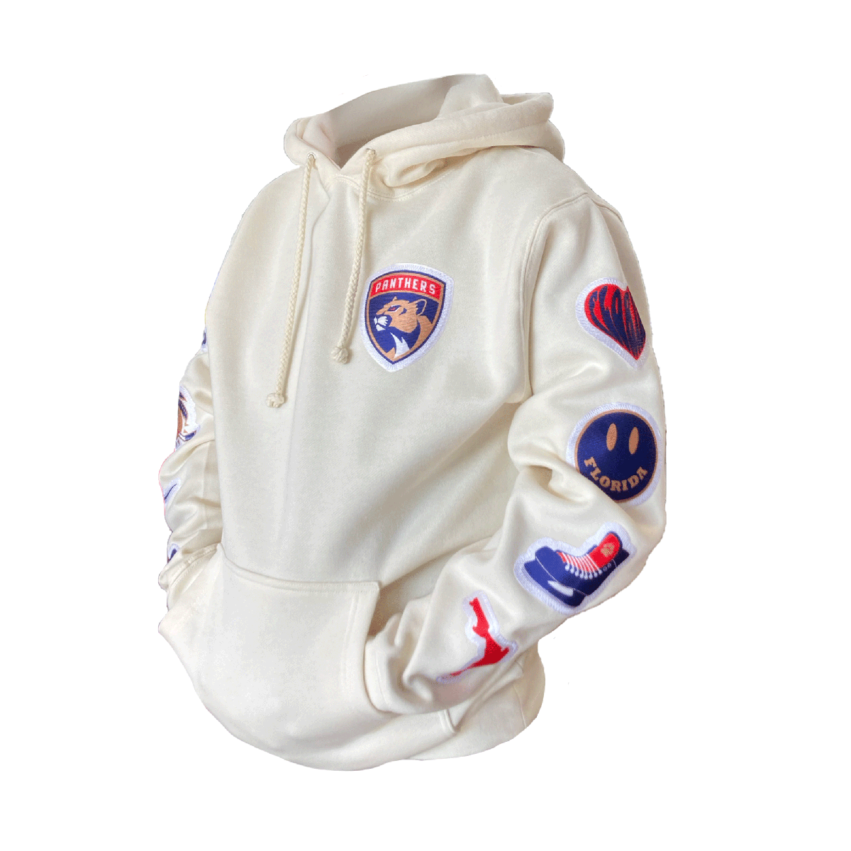 Florida Panthers Shield Patches Hooded Sweatshirt