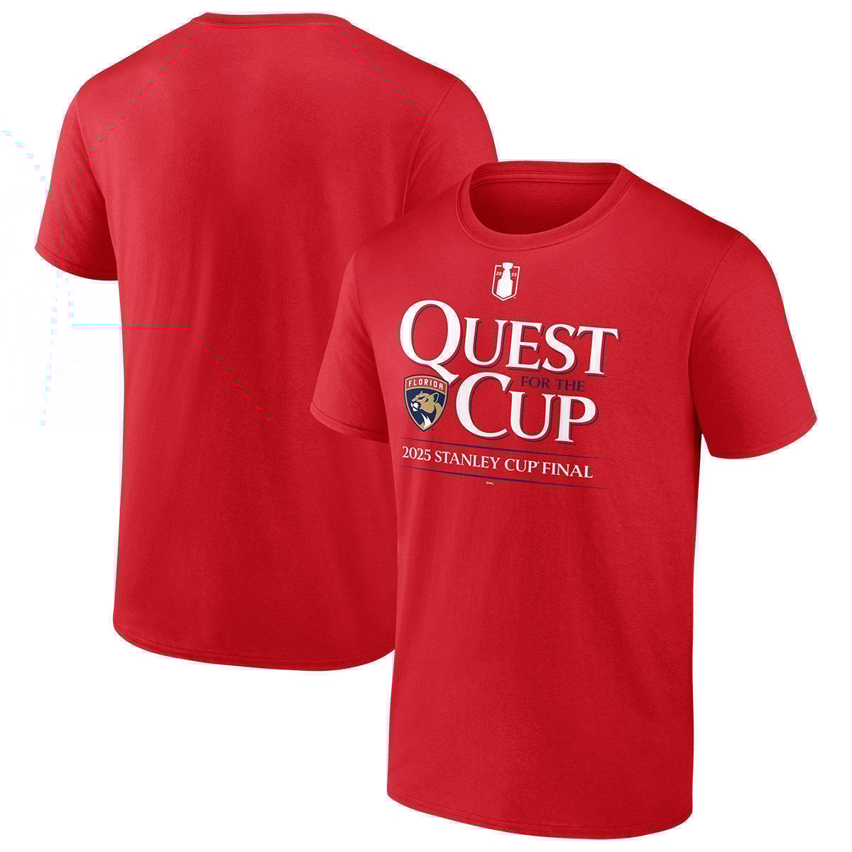 Florida Panthers 2025 Stanley Cup Final Quest for the Cup T-Shirt