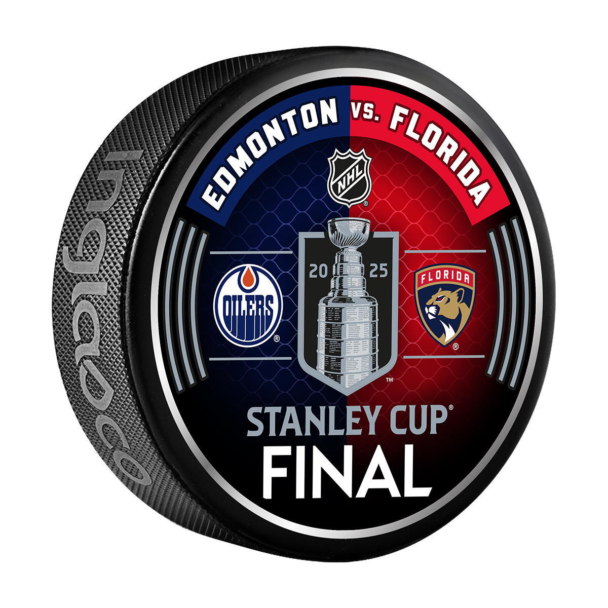 Florida Panthers vs. Edmonton Oilers 2025 Stanley Cup Final Puck