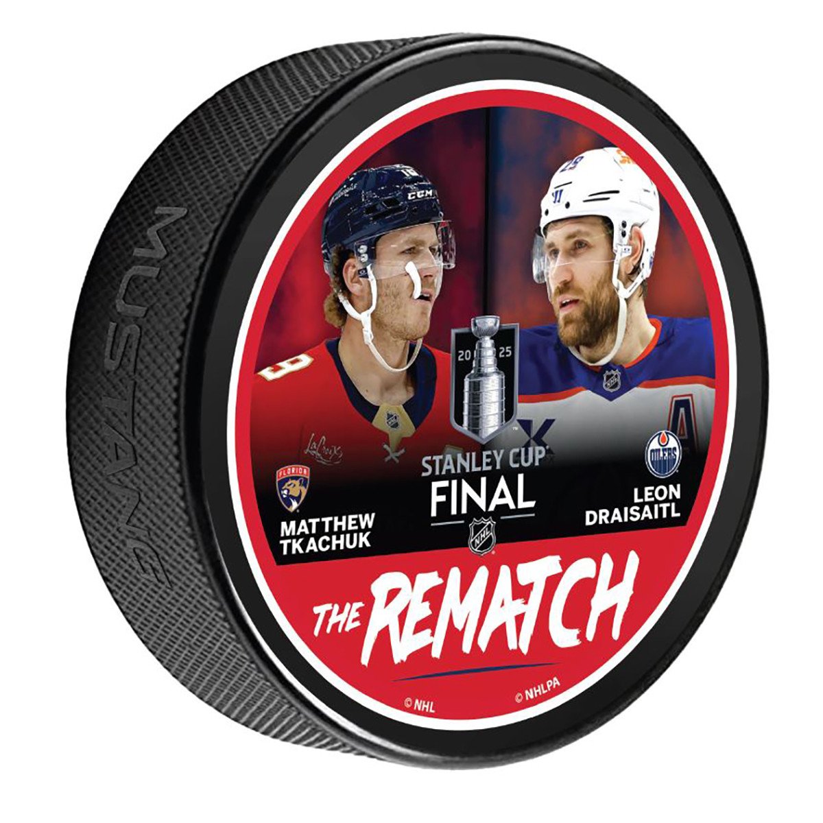 Florida Panthers vs. Edmonton Oilers 2025 Stanley Cup Final Rematch Puck