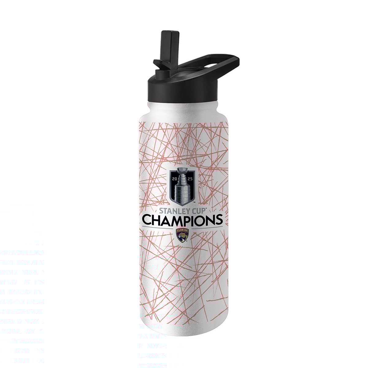 Florida Panthers 2024-2025 Back-to-Back Stanley Cup Champions 34oz. Quencher Bottle