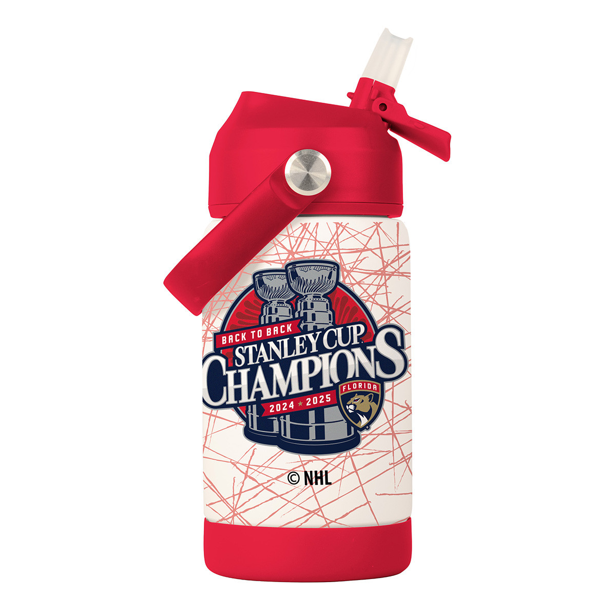Florida Panthers 2024-2025 Back-to-Back Stanley Cup Champions Kids Water Bottle