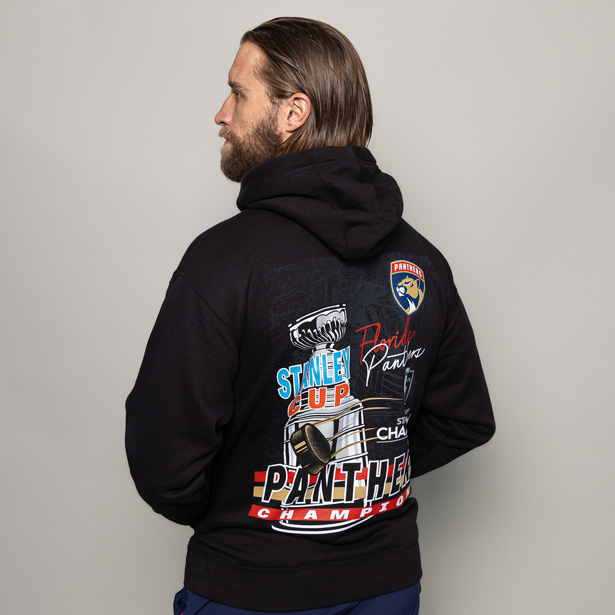 Florida Panthers 2025 Stanley Cup Champions Raise the Cup Hooded