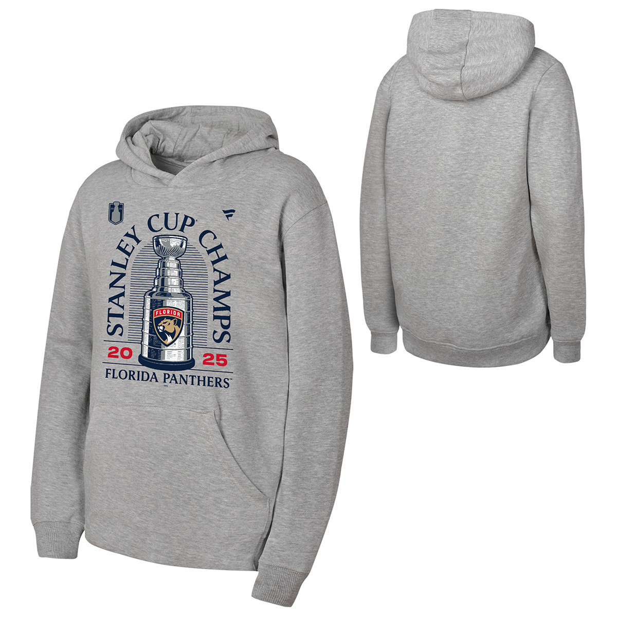 Florida Panthers Youth 2025 Stanley Cup Champs Locker Room Hooded Sweatshirt