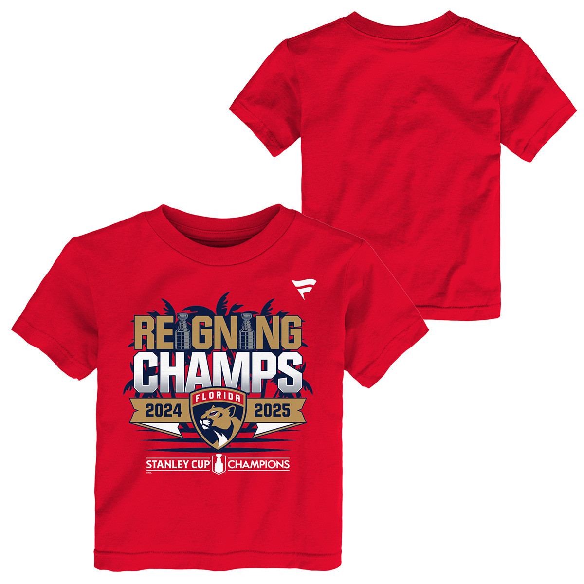 Florida Panthers Toddler 2024 Stanley Cup Champions Roster T-Shirt