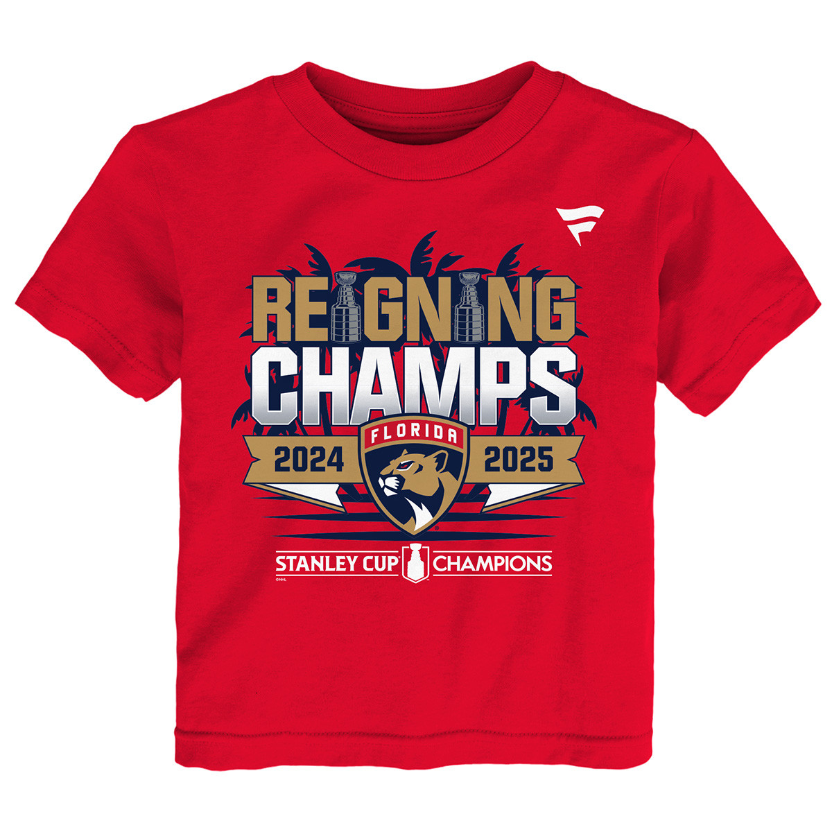 Florida Panthers Toddler 2024 Stanley Cup Champions Roster T-Shirt