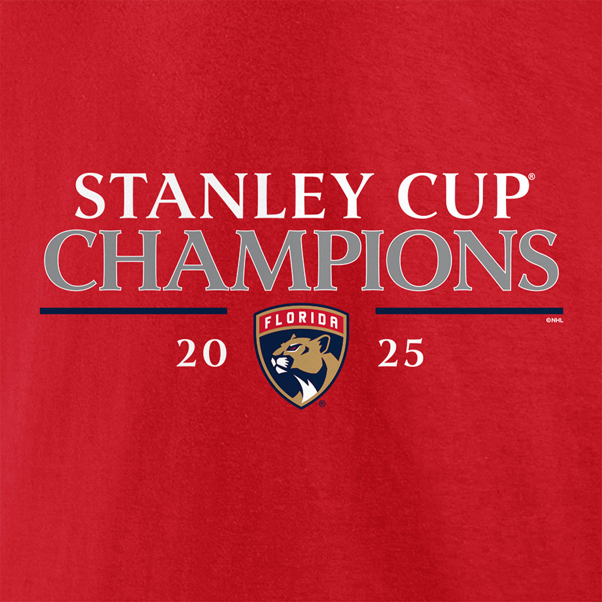Florida Panthers 2025 Stanley Cup Champions Signature Roster T-Shirt