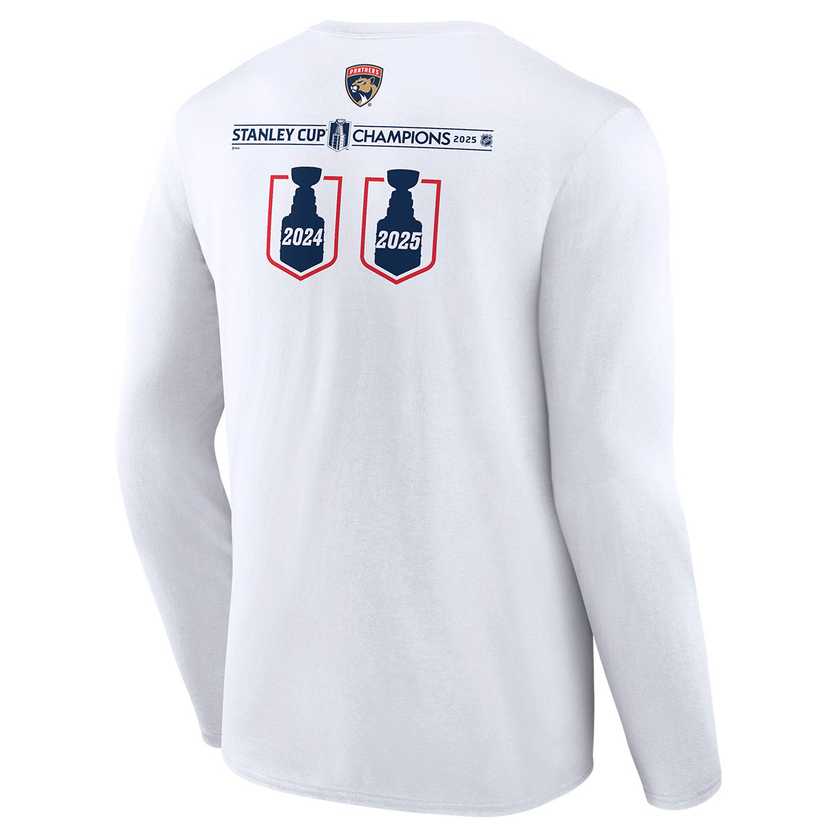 Florida Panthers 2024-2025 Back-to-Back Stanley Cup Champions Top Line Long Sleeve T-Shirt