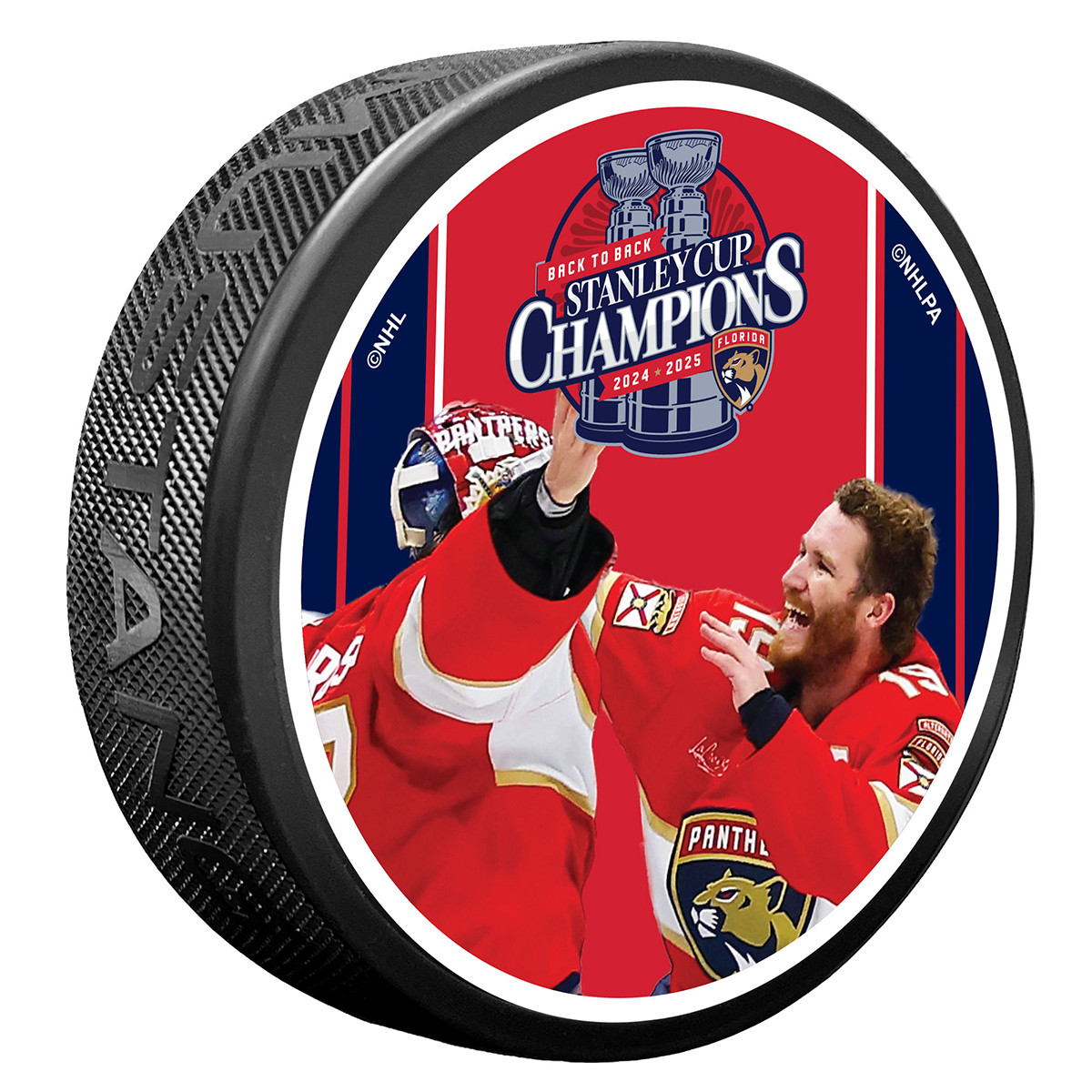 Florida Panthers 2024-2025 Back-to-Back Stanley Cup Champions Celebration Puck