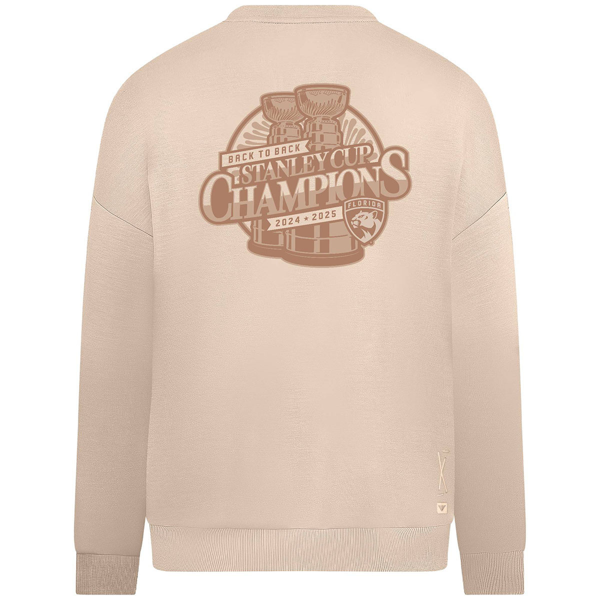 Florida Panthers 2024-2025 Back-to-Back Stanley Cup Champions Luxe Crew Sweatshirt