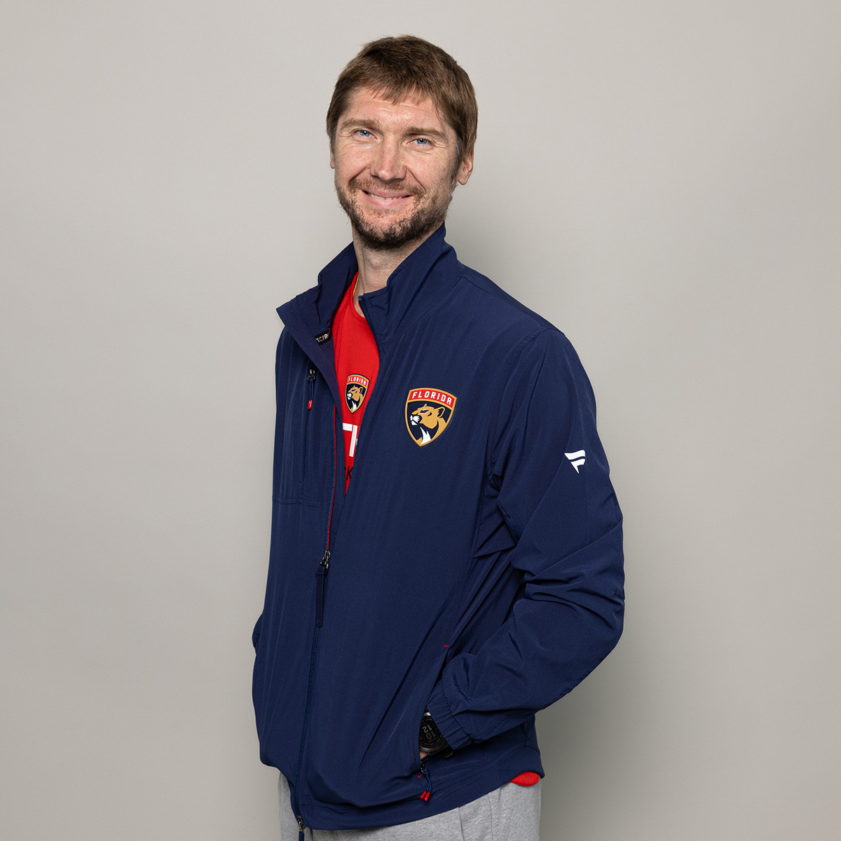 Florida Panthers 2025 Authentic Pro Rink Full-Zip Coach Jacket