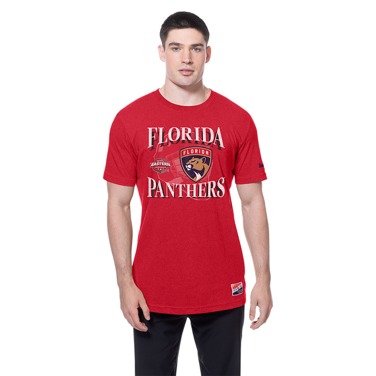 Florida Panthers Red Throwback Conference T-Shirt