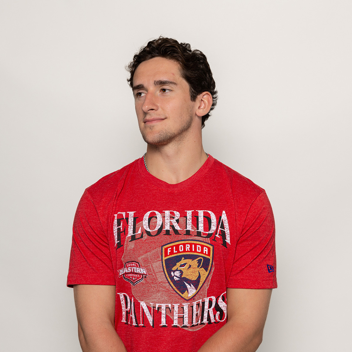 Florida Panthers Red Throwback Conference T-Shirt
