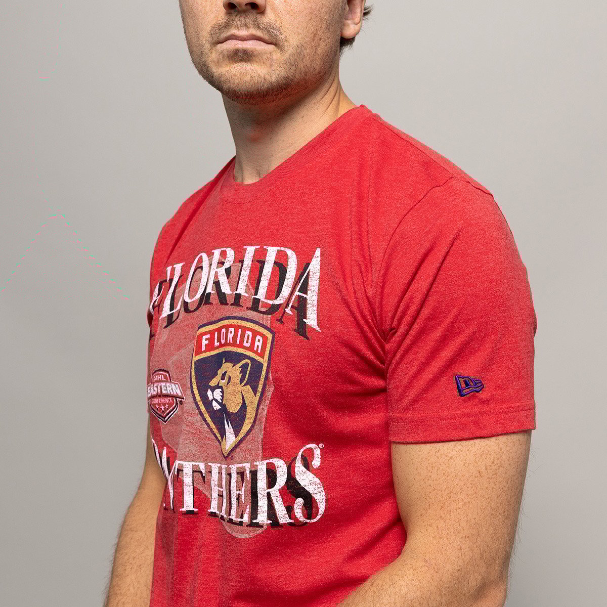 Florida Panthers Red Throwback Conference T-Shirt