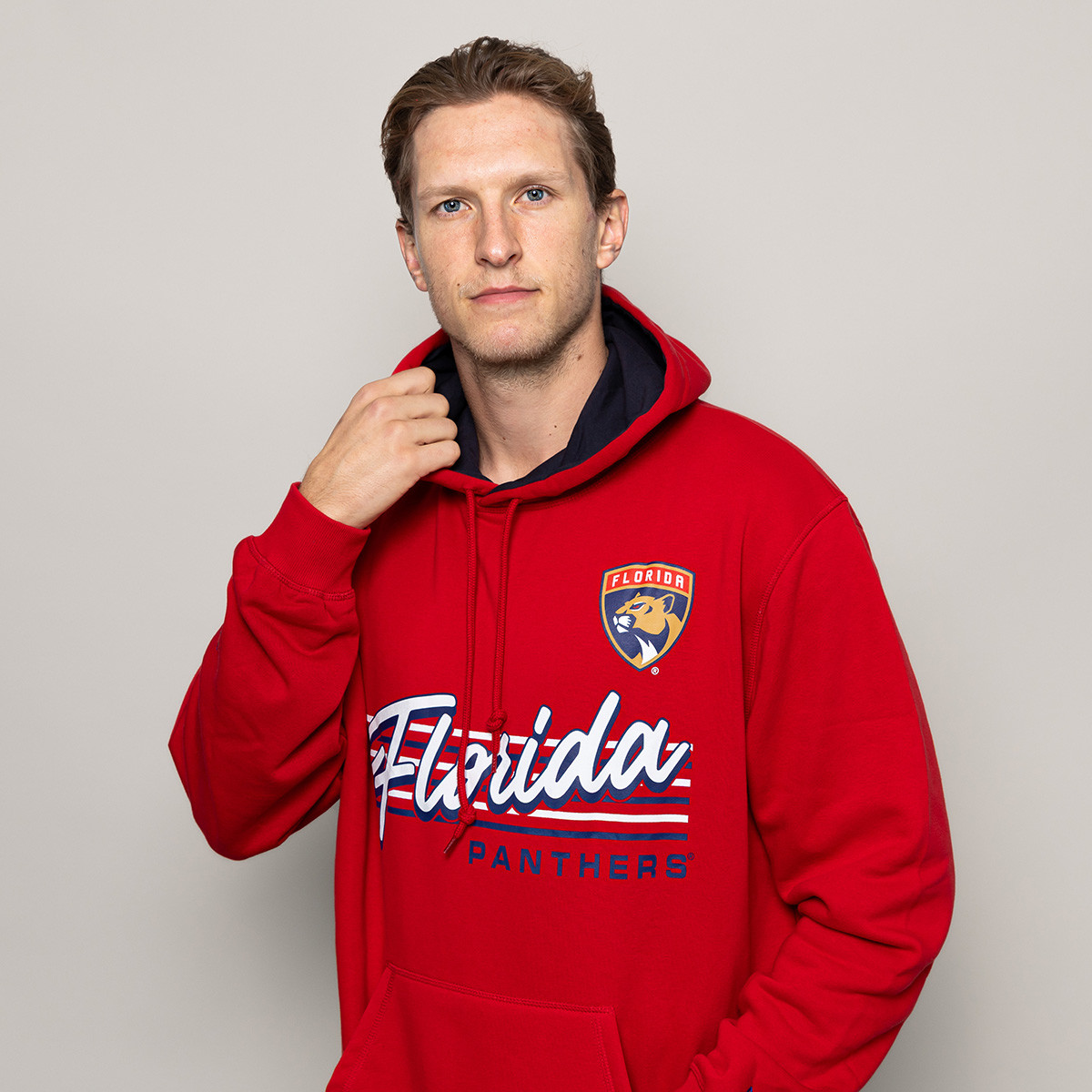 Florida Panthers Throwback Script Hooded Sweatshirt