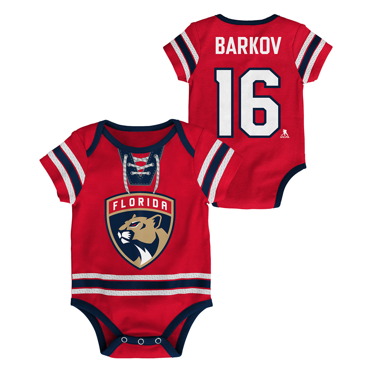 Florida Panthers Infant #16 Aleksander Barkov Hockey Pro Onesie
