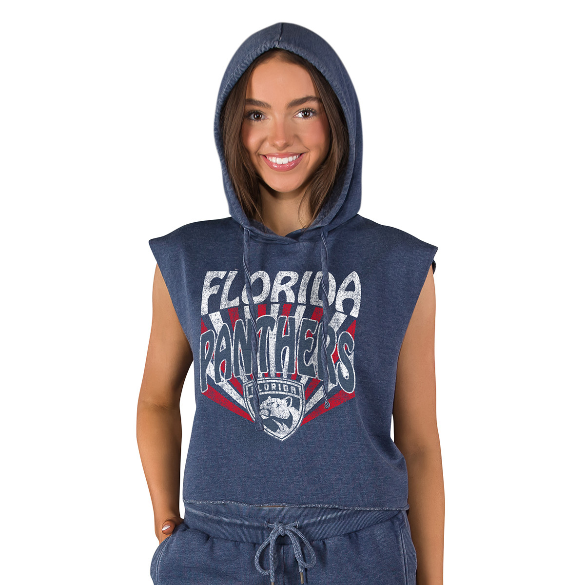 Florida Panthers Women's Instep Short Sleeve Hooded Top
