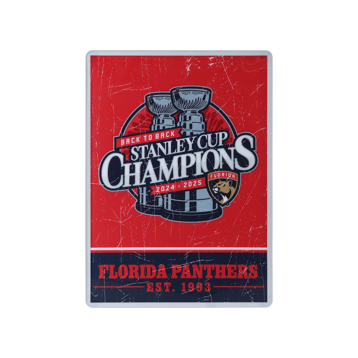 Florida Panthers 2024-2025 Back-to-Back Stanley Cup Champions Backlit Sign