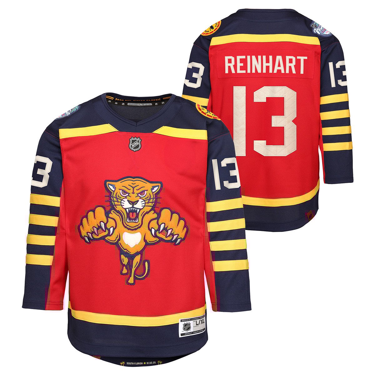 Florida Panthers Youth NHL 2026  Winter Classic #13 Sam Reinhart Jersey