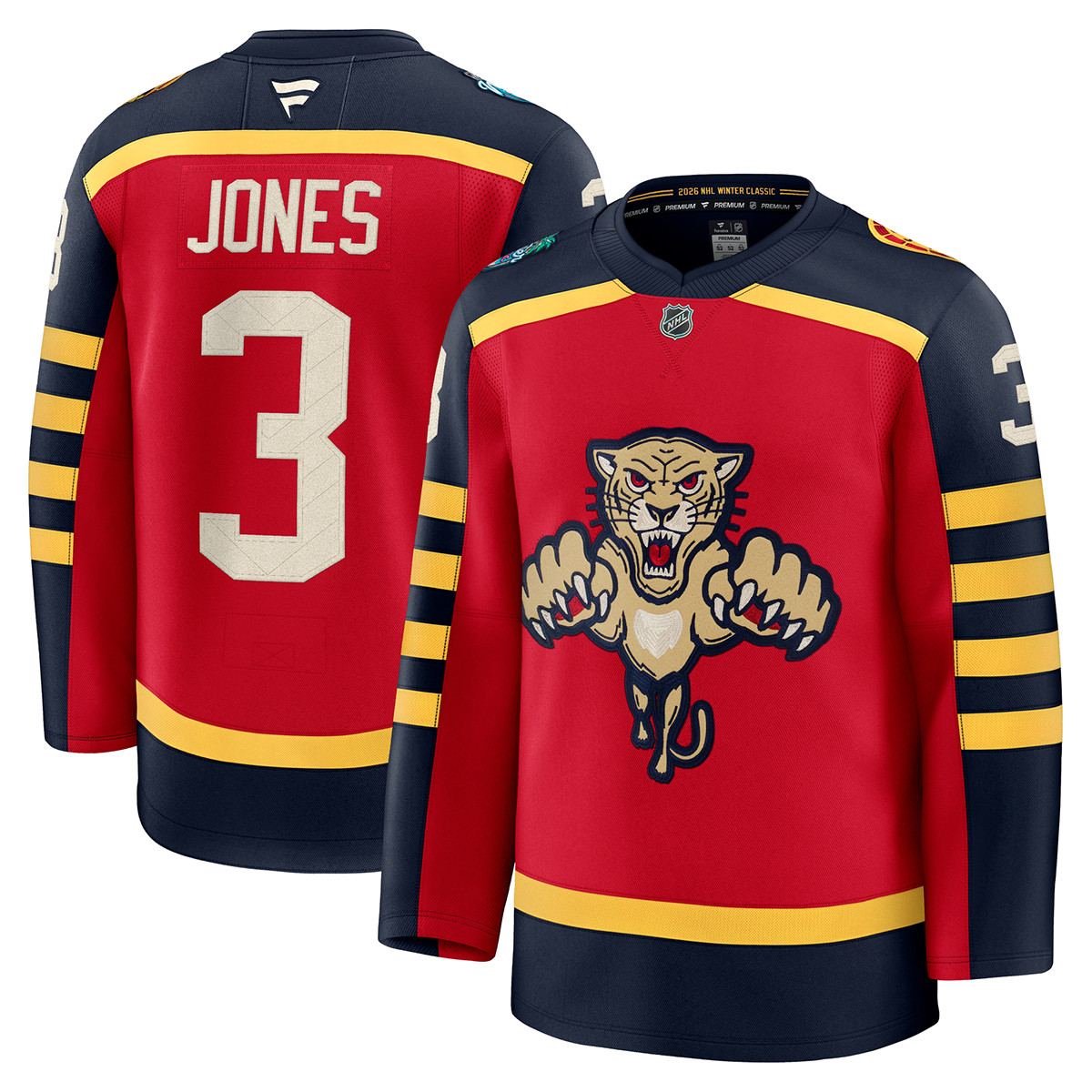 Florida Panthers NHL 2026 Winter Classic #3 Seth Jones Premium