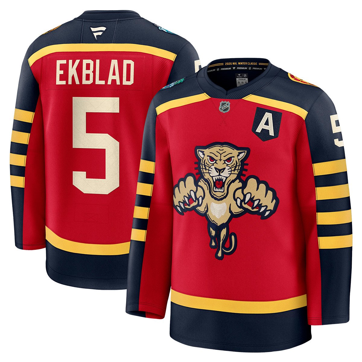 Florida Panthers NHL 2026  Winter Classic #5 Aaron Ekblad Premium Jersey