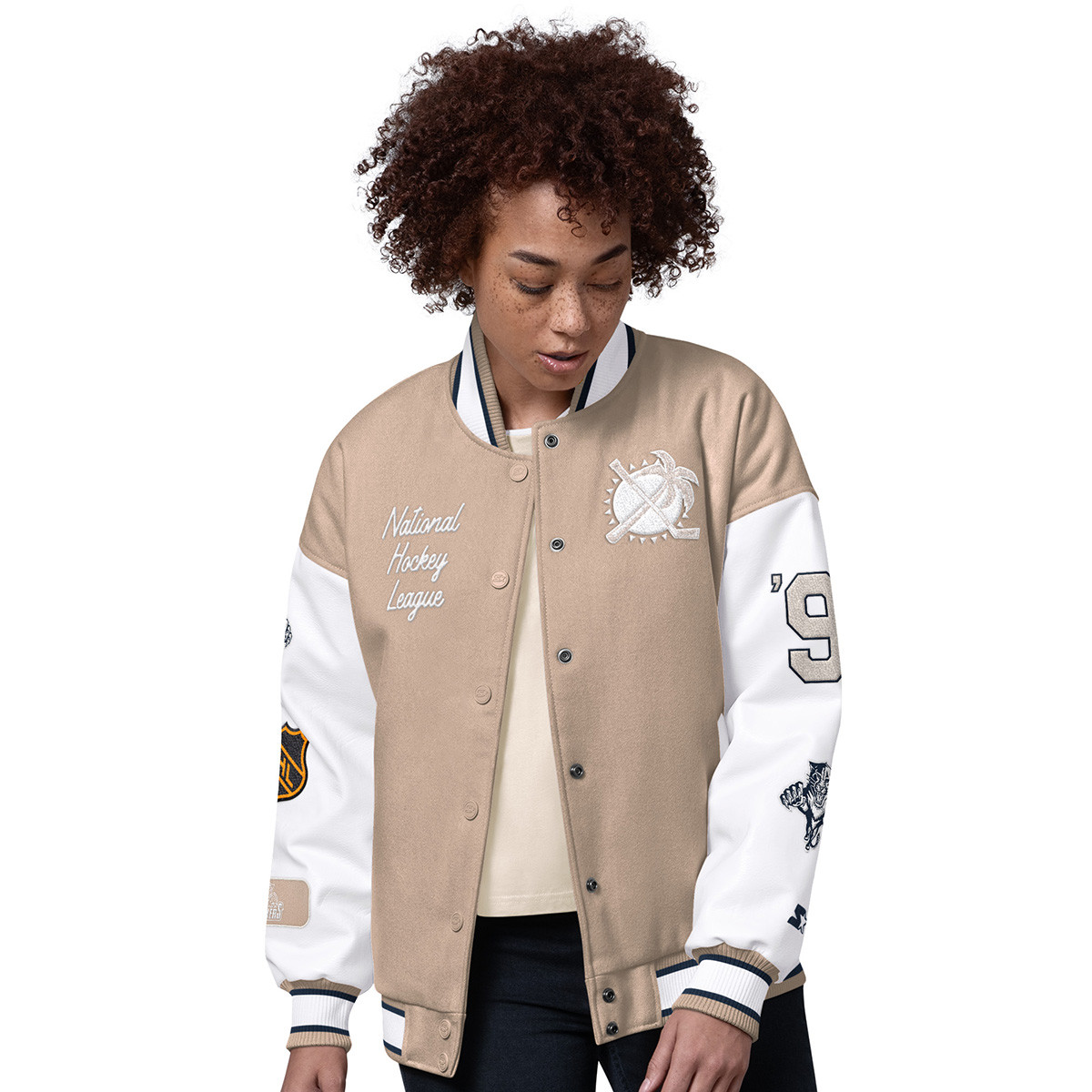 Florida Panthers Women's Free Ball Varsity Jacket