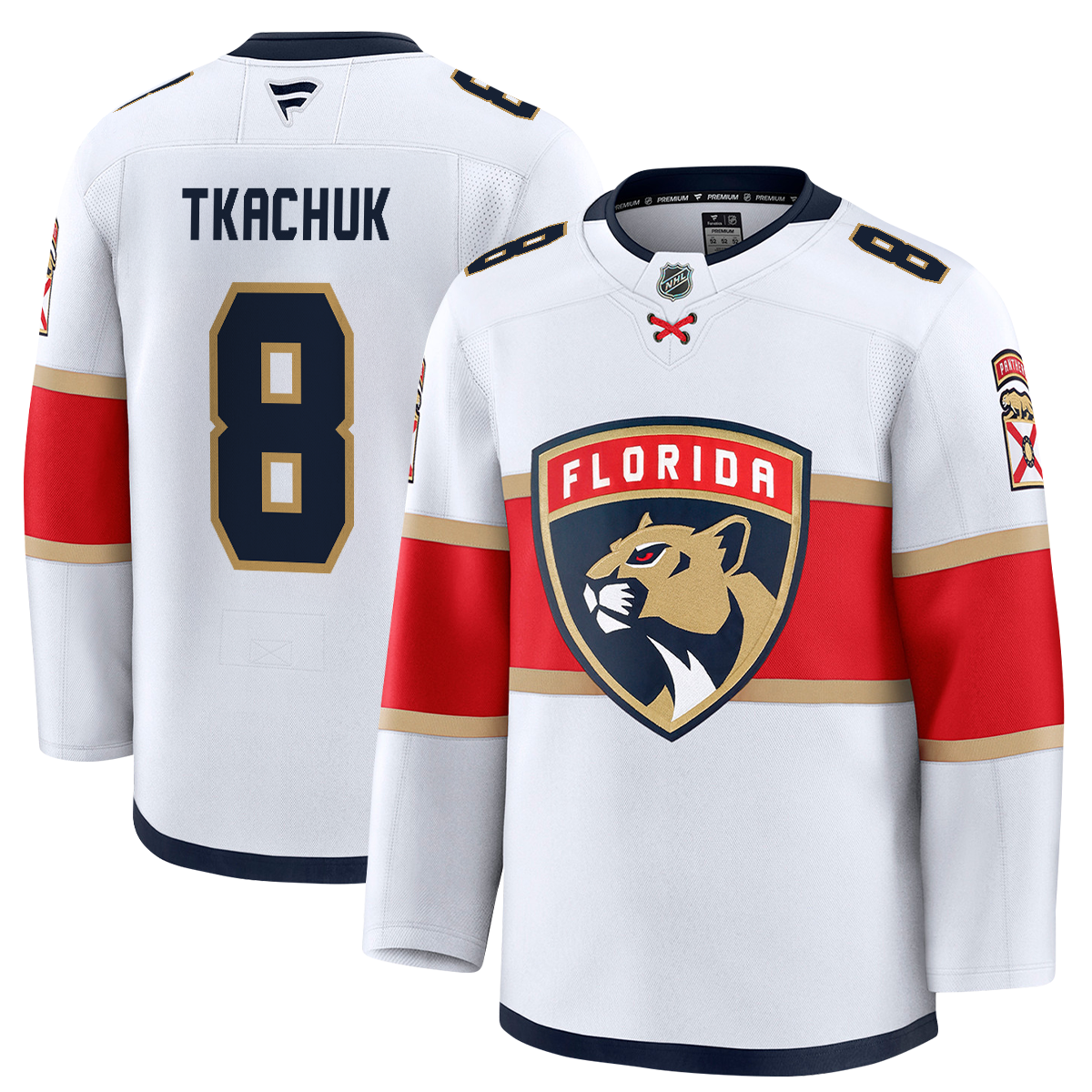 Florida Panthers #8 Brady Tkachuk Premium Authentic Away Jersey