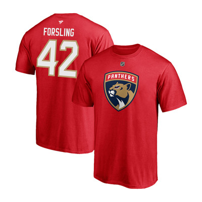 Florida Panthers #42 Gustav Forsling Name & Number Shirt Florida Panthers #42 Gustav Forsling Name & Number Shirt