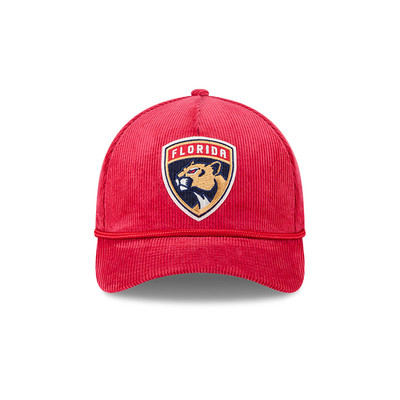 Florida Panthers Red 9FORTY A-Frame Corduroy Rope Cap