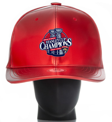 Florida Panthers 2024-2025 Back-to-Back Stanley Cup Champions Chrome  Oversized Noggin Boss Cap