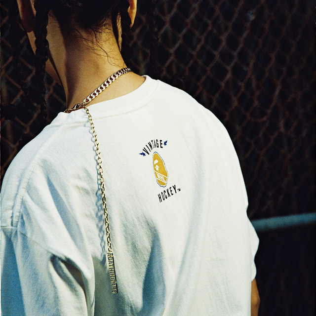 BAPE®︎ x Mitchell & Ness x NHL White T-Shirt