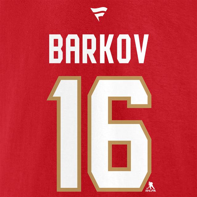 Florida Panthers 2024 Stanley Cup Final #16 Aleksander Barkov T-Shirt