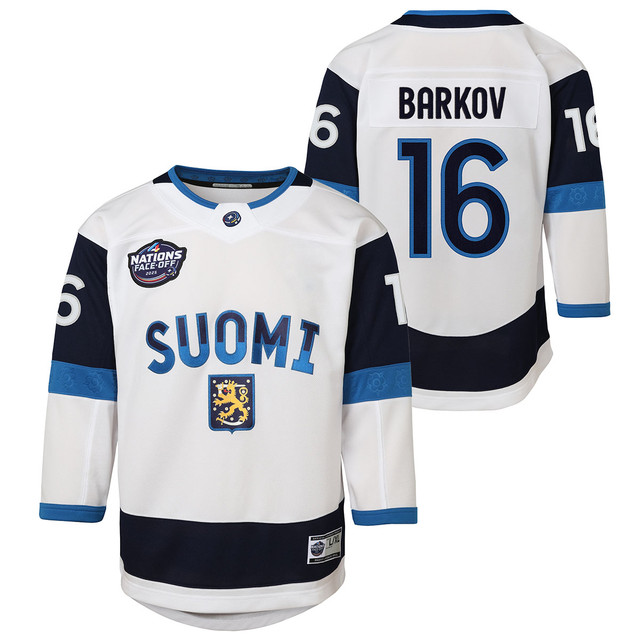 NHL 4 Nations Youth Finland #16 Aleksander Barkov Jersey