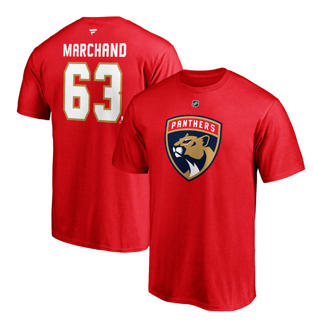 Florida Panthers #63 Brad Marchand Name & Number Shirt