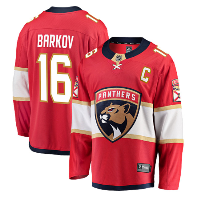 Florida Panthers #16 Aleksander Barkov Breakaway Home Replica Jersey