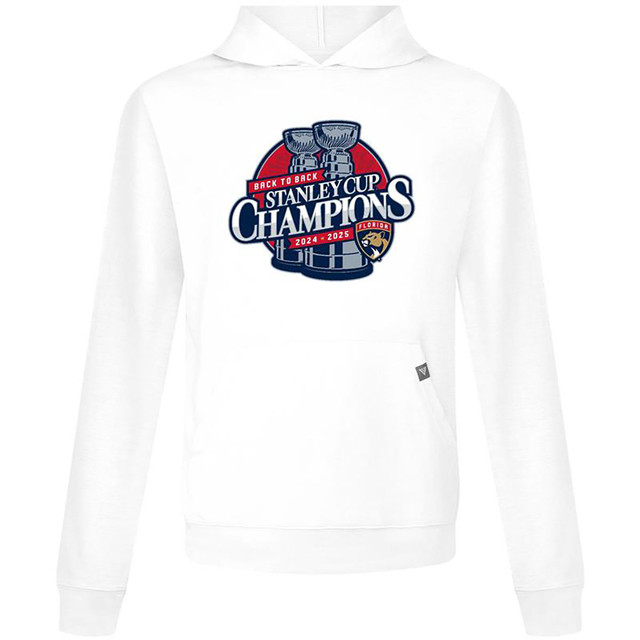 Florida Panthers Youth 2024-2025 Back-to-Back Stanley Cup Champions Relay Lightweight Hoodie