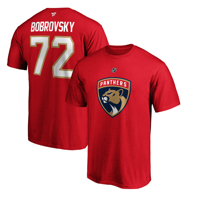 Florida Panthers #72 Sergei Bobrovsky Name & Number Shirt