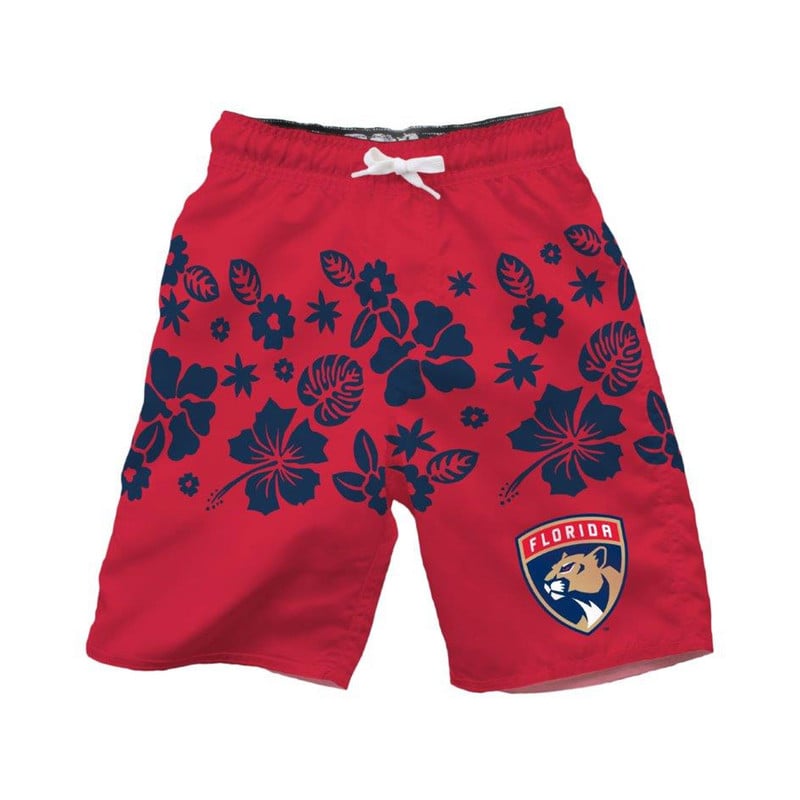 Florida Panthers Youth Floral Volley Swim Shorts