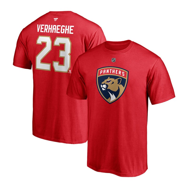 Florida Panthers #23 Carter Verhaeghe Name & Number Shirt