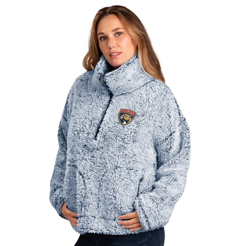 Florida Panthers Women's Last Score Navy 1/2 Zip Pullover