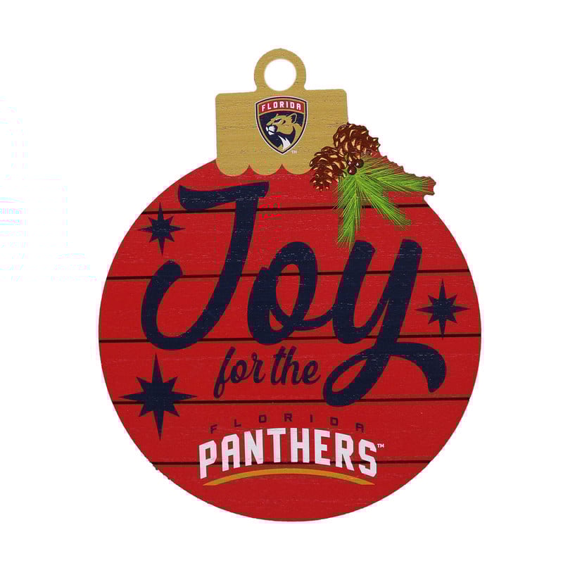 Florida Panthers Joy Ornament Sign