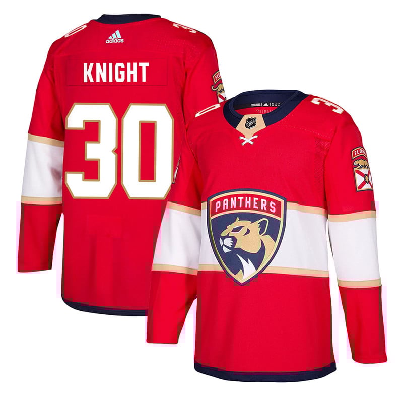 Florida Panthers #30 Spencer Knight Authentic Home Jersey