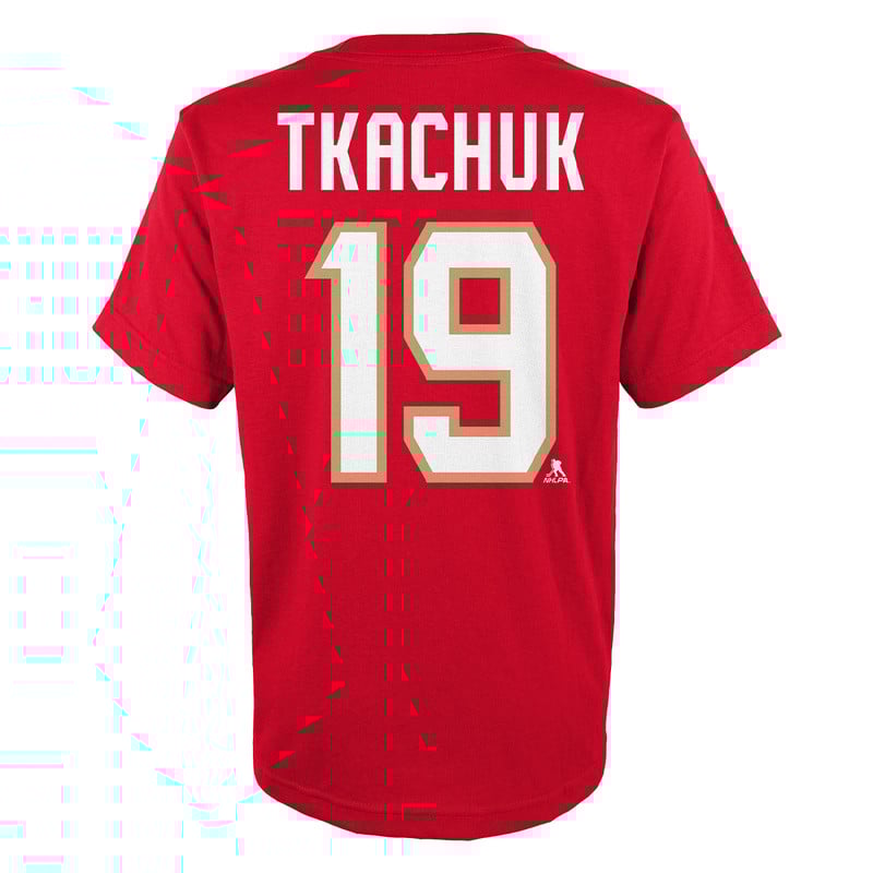 Florida Panthers Youth #19 Matthew Tkachuk Name & Number Shirt