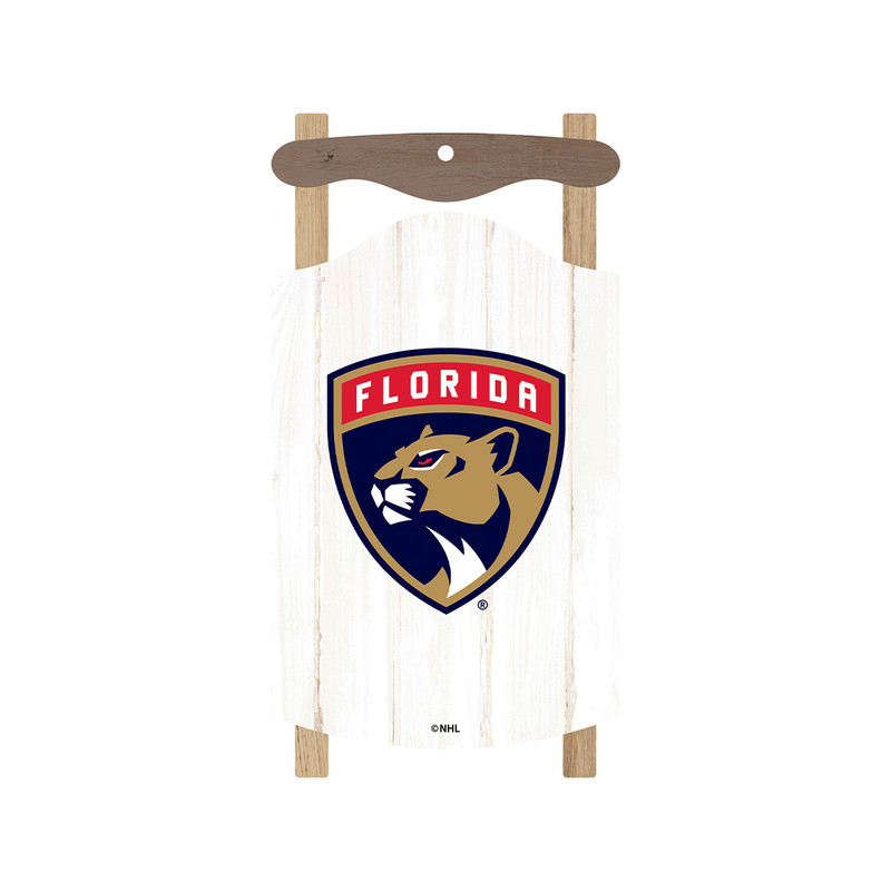 Florida Panthers Holiday Sled Ornament