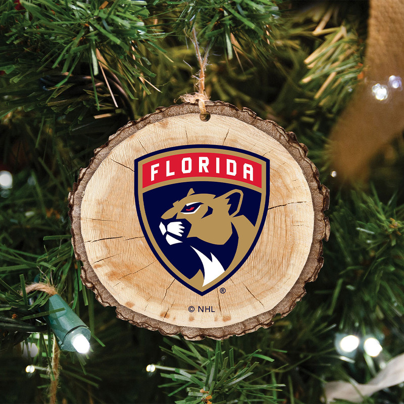 Florida Panthers Tree Bark Ornament