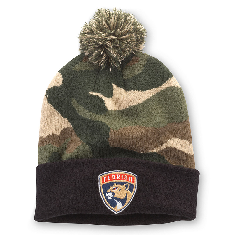 Florida Panthers Camo Pillow Line Knit Cap