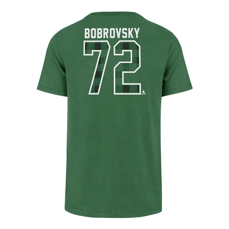 Florida Panthers St. Patrick's Day #72 Sergei Bobrovsky Name & Number T-Shirt
