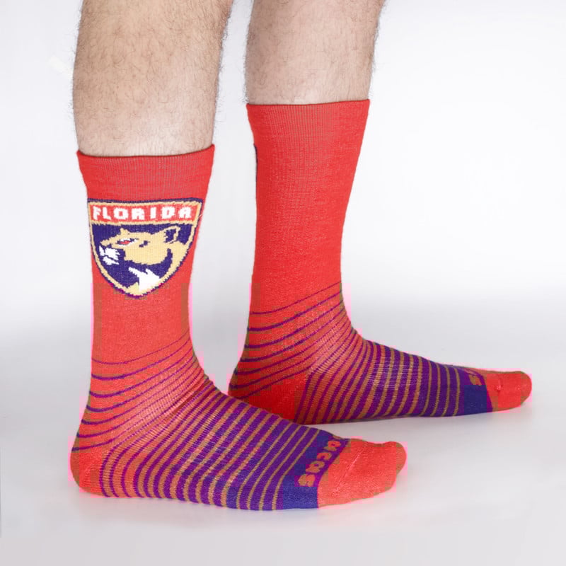 Florida Panthers Shield Stripes Socks